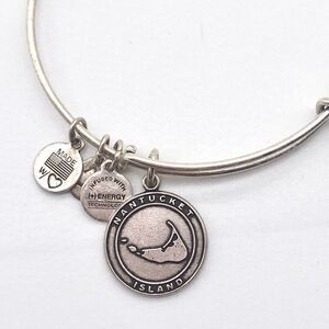 Alex and Ani Nantucket Island Silver tone bracelet‎